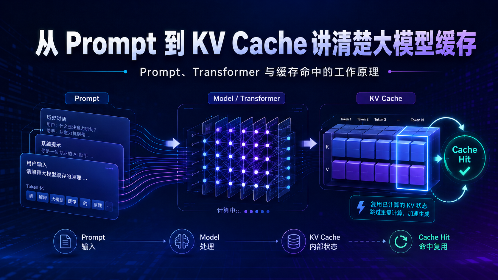 从 Prompt 到 KV Cache 讲清楚大模型缓存